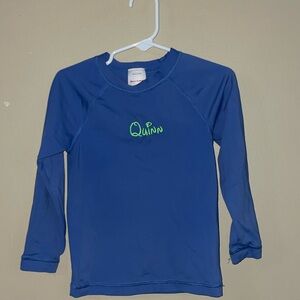 Hanna Anderson “Quinn” Long Sleeve Blue Swim Shirt size 3T